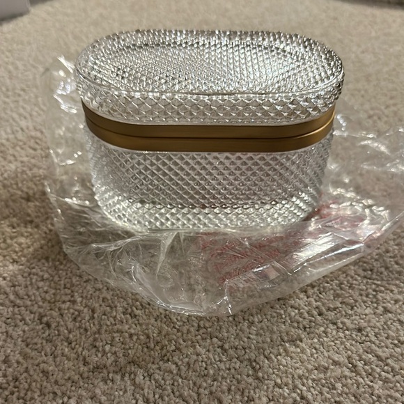 CB2 - Buchannon Jewerly Trinket Box with Gold Accent - Brand New - Picture 1 of 4